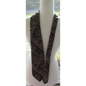 Vintage Don Loper of California Brown's paisley Necktie